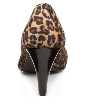 Animal Print Stiletto Court Shoes with Insolia® Image 2 of 4
