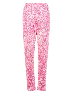 Animal Print Tapered Leg Trousers Image 2 of 4