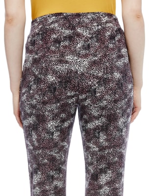 Animal print best sale tapered trousers