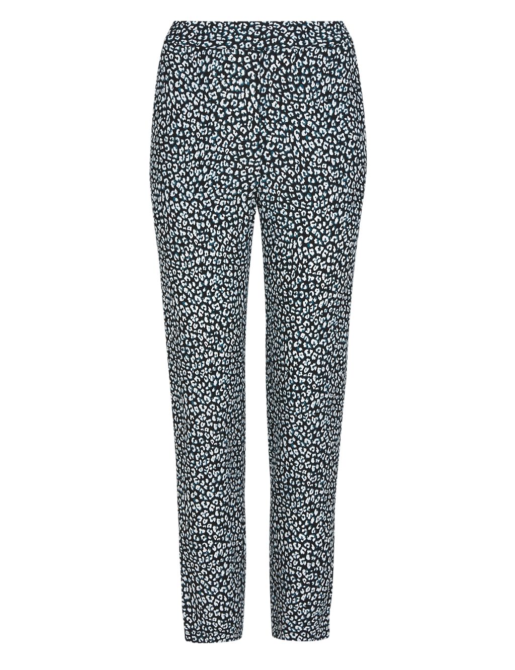 Animal Print Tapered Leg Trousers 1 of 4