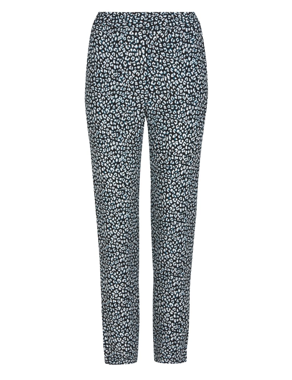 Animal Print Tapered Leg Trousers 1 of 4