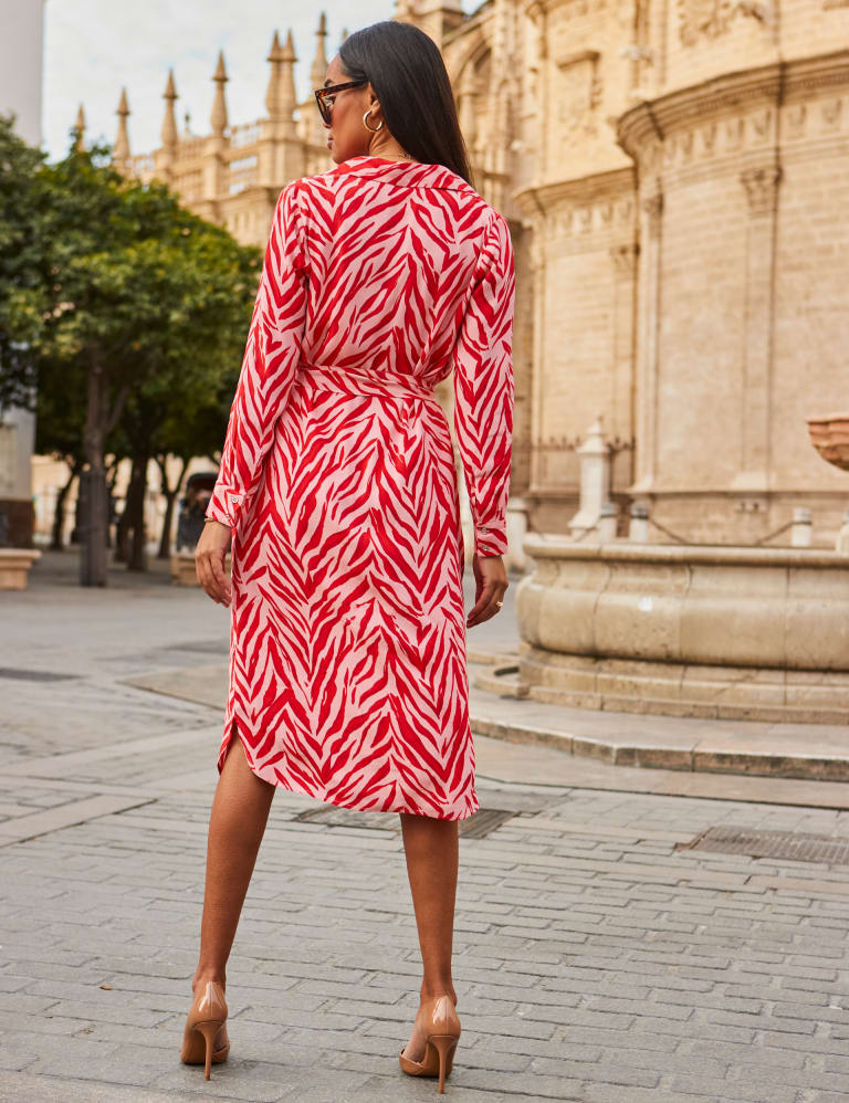 Red zebra print dress 2025