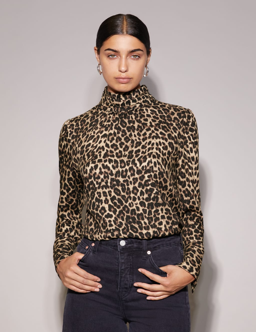 Animal Print Top Albaray M S