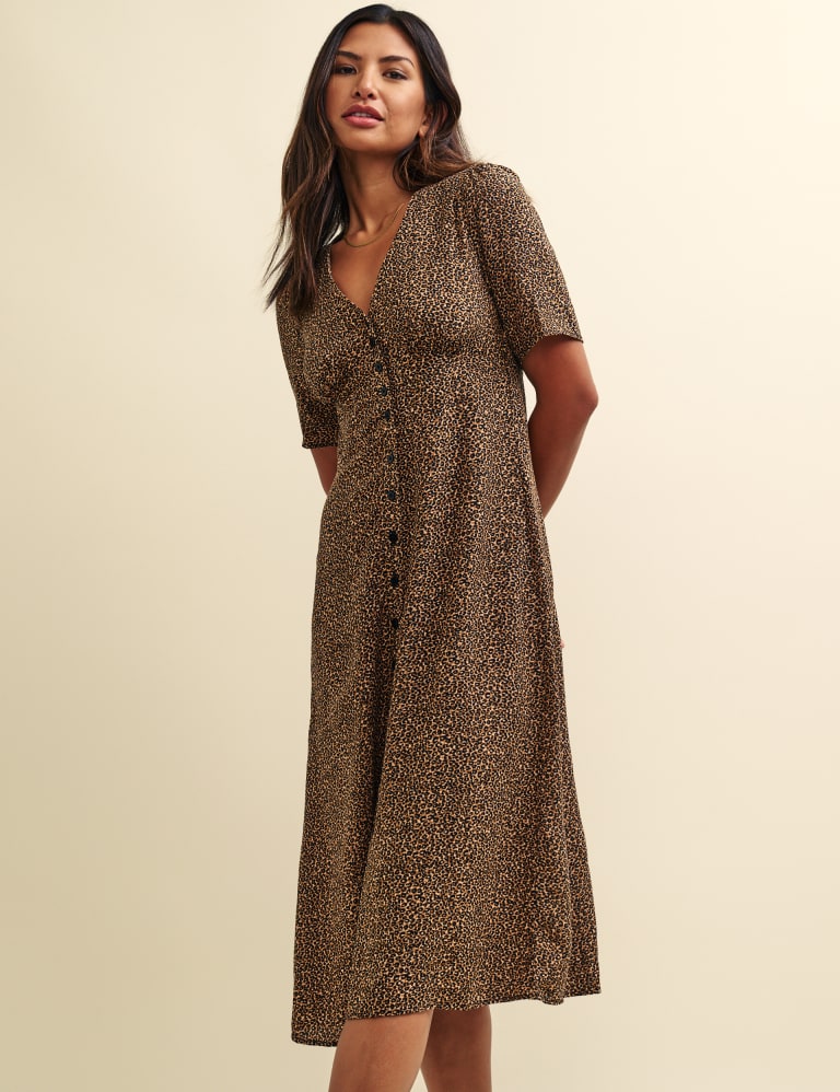 New look leopard print tea dress sale