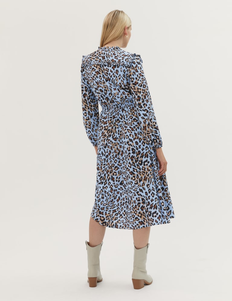 M and s animal print dress clearance