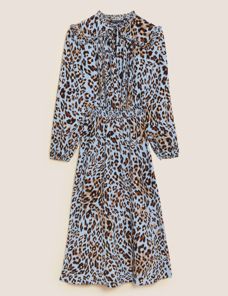 Marks and spencer limited collection leopard print dress cheap