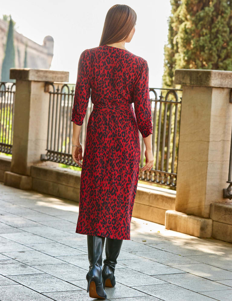 M&s red leopard print dress outlet