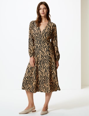 Marks and spencer animal hotsell print dress