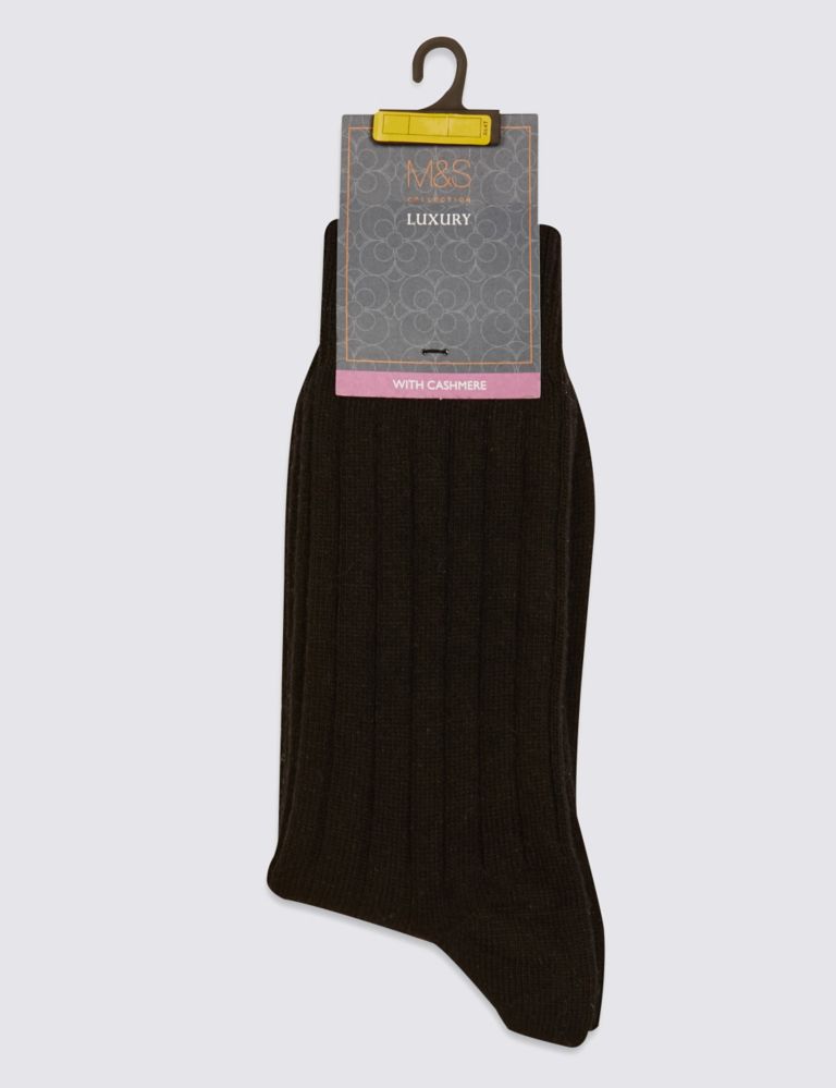 Ankle High Socks with Cashmere 2 of 2