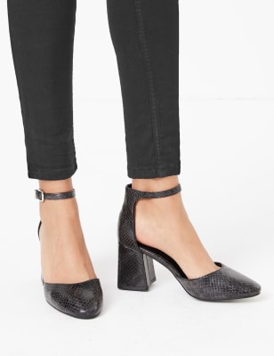 marks and spencer block heel shoes