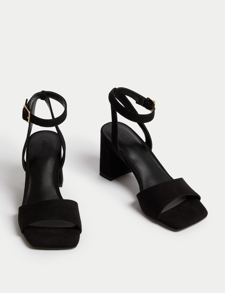 Ankle Strap Block Heel Sandals M S Collection M S