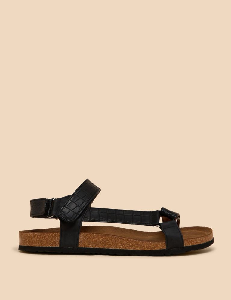 Ankle Strap Flat Footbed Sandals 1 of 4