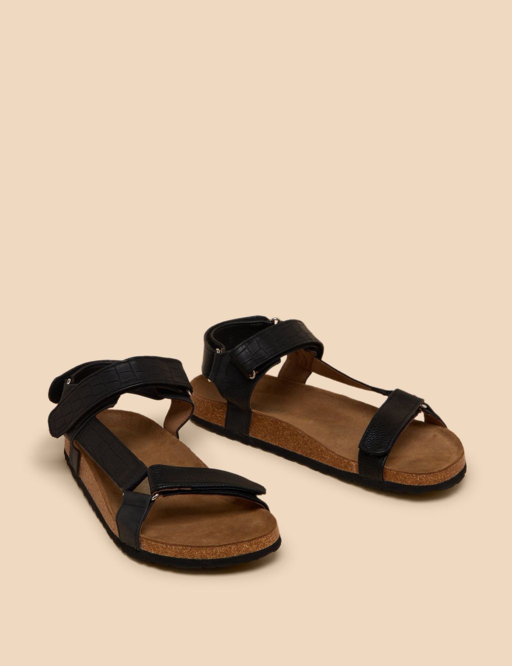 Ankle Strap Flat Footbed Sandals 1 of 4