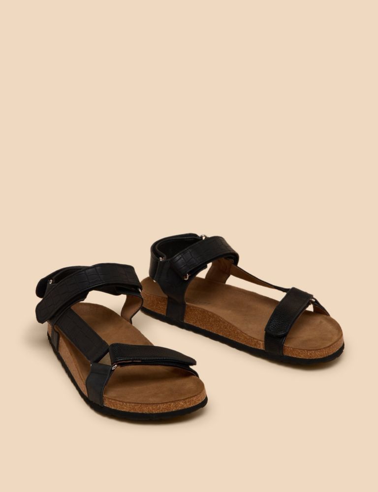 Ankle Strap Flat Footbed Sandals 2 of 4