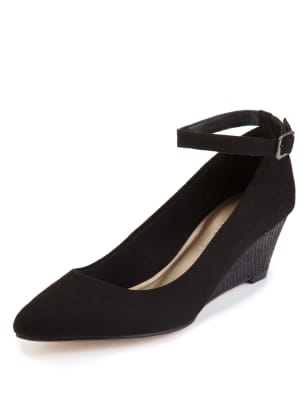 Ankle Strap Wedge Shoes with Insolia® Image 3 of 4