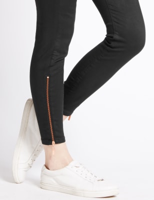 Ankle zip hot sale skinny jeans