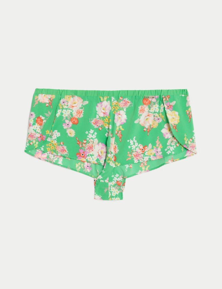 M&S X GHOST Floral Print High Waisted French Knickers - ShopStyle Lingerie