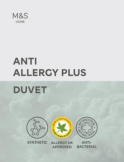13.5 Tog, Single Anti-Allergy Duvet 4.5 10.5 13.5 15.0 Tog Non Allergenic Warm Winter & Summer Quilt All Uk Sizes