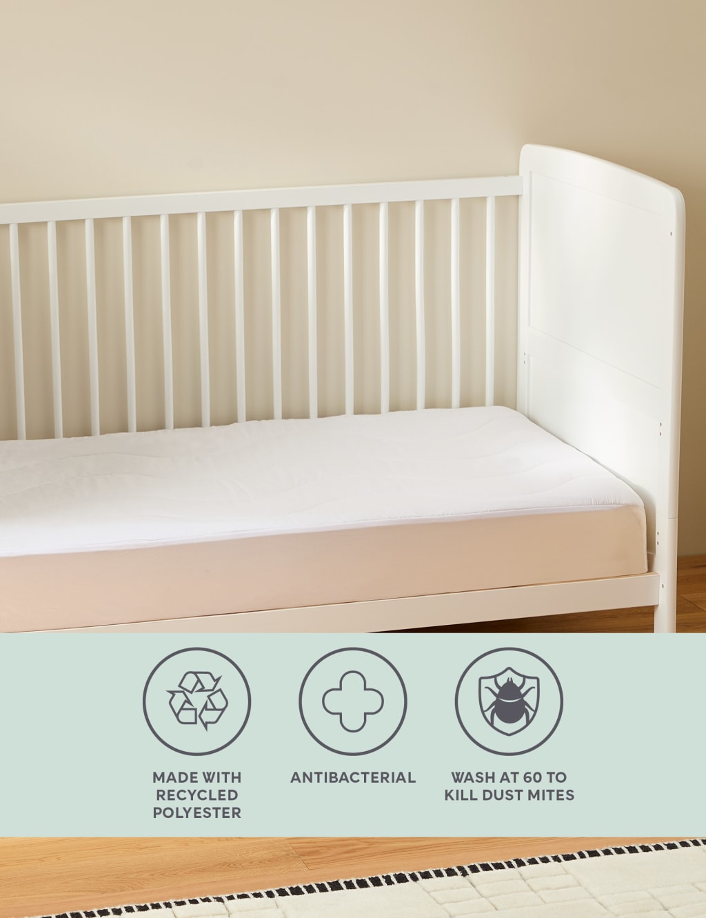 Anti Allergy Cot Bed Mattress Protector 1 of 1