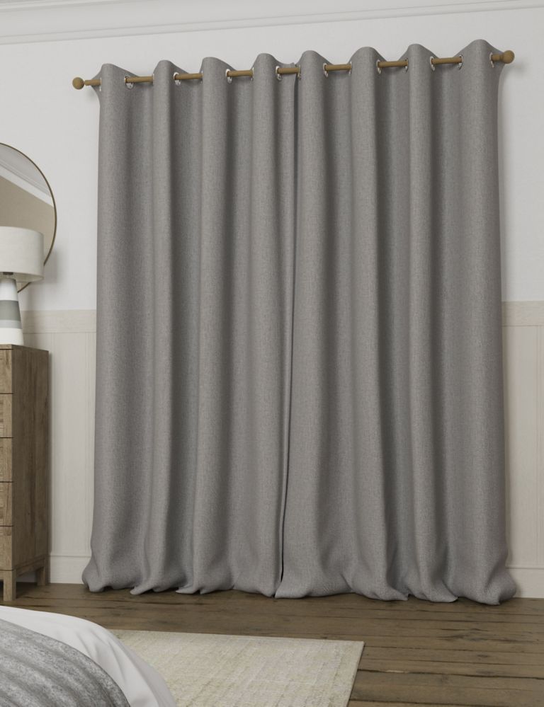 Anti Allergy Eyelet Blackout Temperature Smart Curtains 4 of 6
