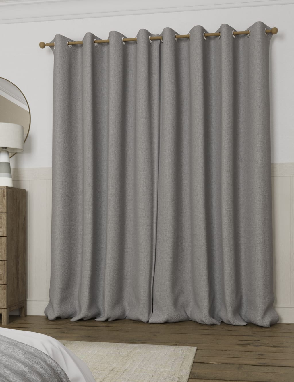 Anti Allergy Eyelet Blackout Temperature Smart Curtains M&S