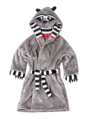 Anti Bobble 3D Raccoon Print Dressing Gown (1-8 Years) Image 2 of 5