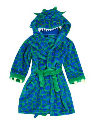 Anti Bobble Dragon Hooded Dressing Gown (1-8 Years) Image 2 of 5