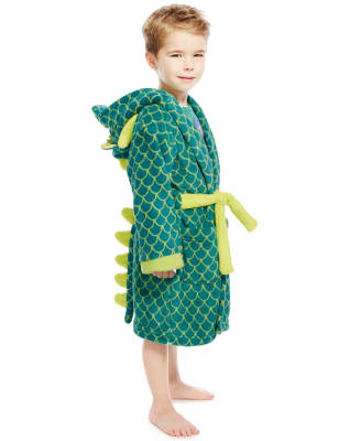 girls dinosaur dressing gown