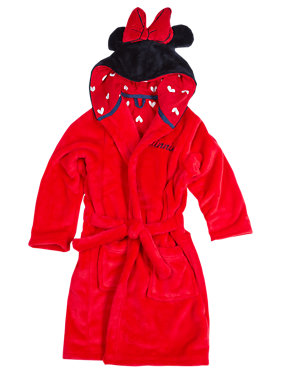 Anti Bobble Minnie Mouse Hooded Dressing Gown (1-7 Years) Image 2 of 4