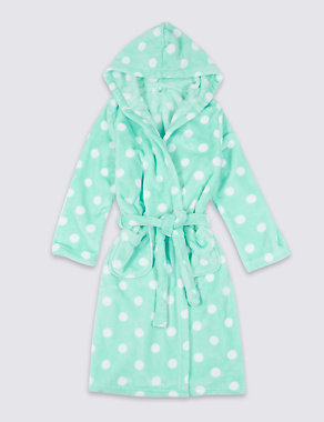 Anti Bobble Spotted Dressing Gown (6-16 Years) Image 2 of 4