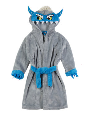 Anti Bobble Yeti Hooded Dressing Gown (1- 8 Years) Image 2 of 5