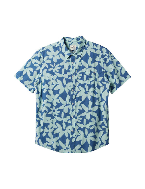 Apero Pure Cotton Floral Shirt Image 1 of 2