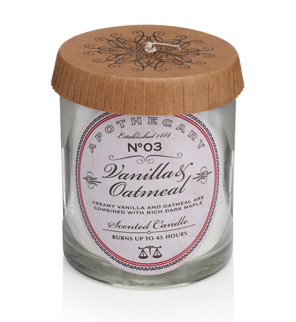 Apothecary Vanilla & Oatmeal Scented Candle Image 1 of 1