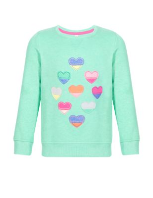 Appliqué Heart Sweatshirt with StayNEW™ (1-7 Years) Image 2 of 4