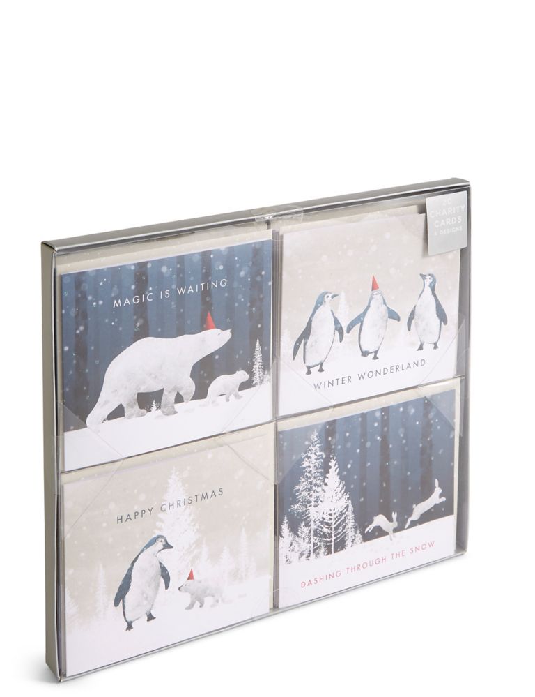 Arctic Animals Christmas Charity Cards Pack of 20 7 of 7