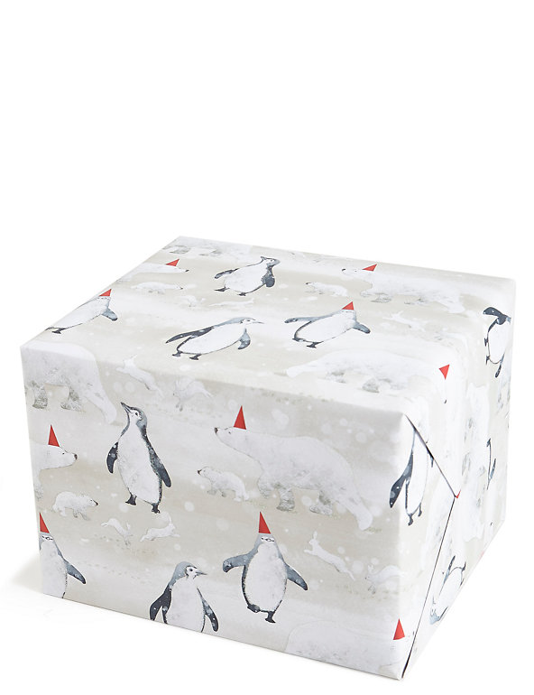Arctic Animals Christmas Wrapping Paper 3m Image 1 of 2