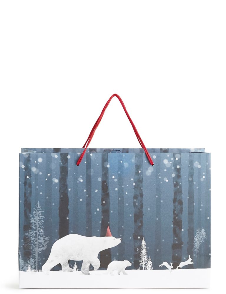 Arctic Animals Medium Christmas Gift Bag 2 of 2