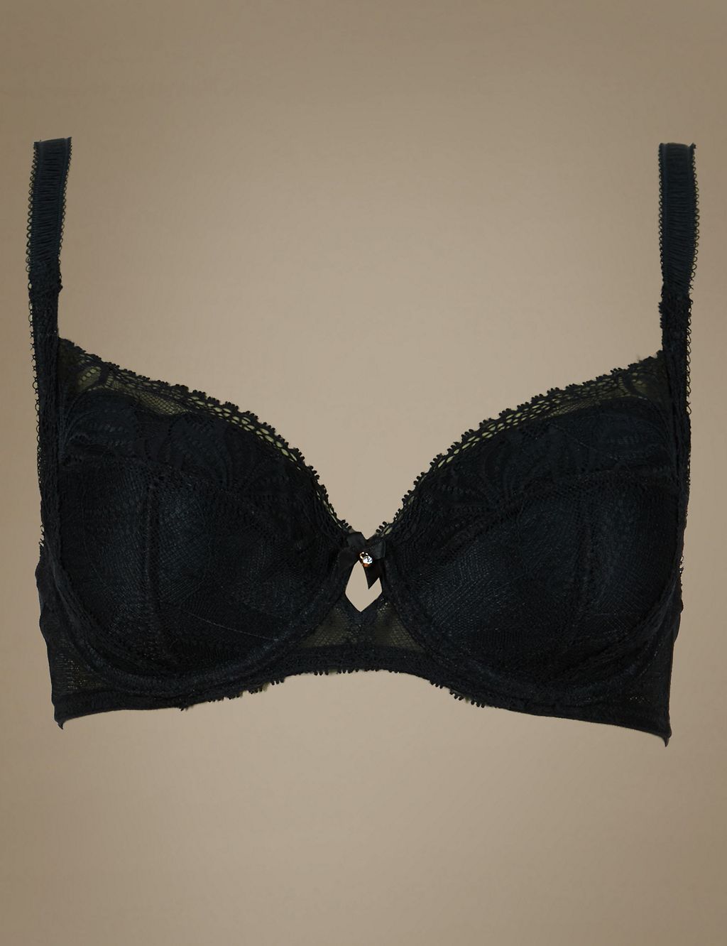 Arelia Lace Padded Underwired Full Cup Bra A-E 1 of 5