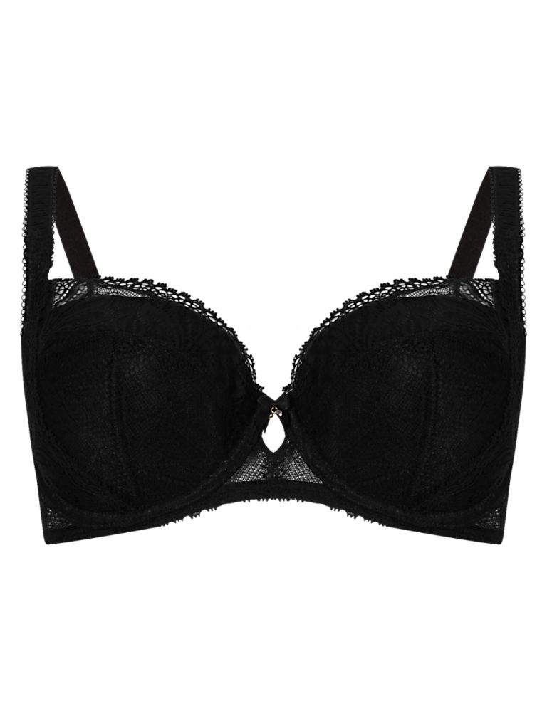 Arelia Lace Padded Underwired Full Cup Bra A-E 5 of 5