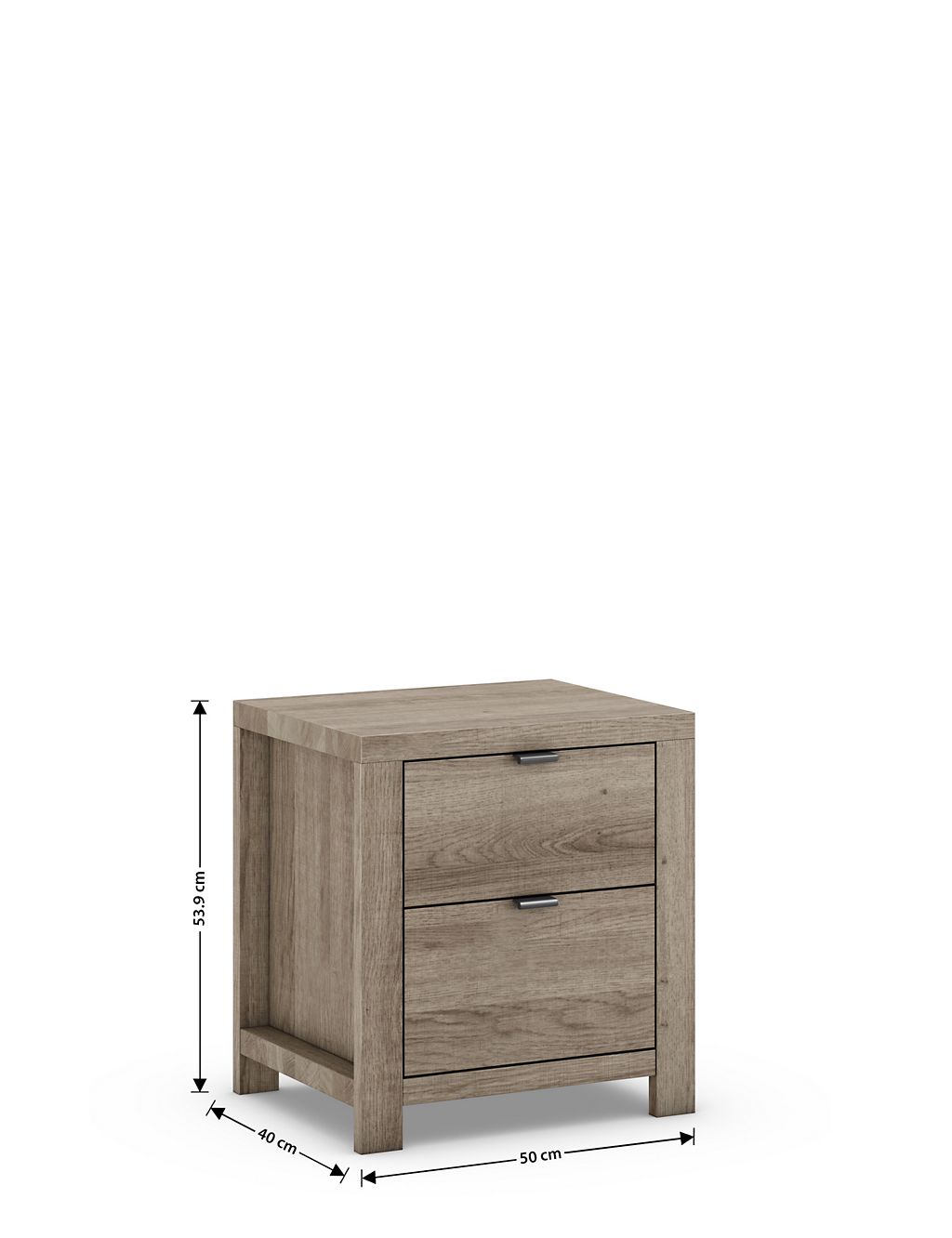 Arlo 2 Drawer Bedside Table 6 of 6