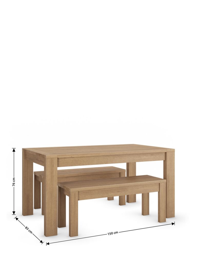 Arlo Dining Table with Benches 6 of 6