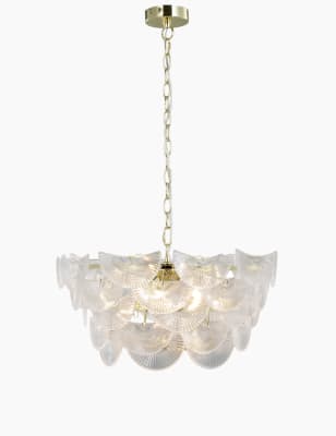 Art Deco Glass Chandelier M S