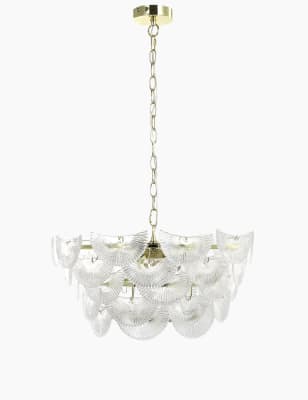 Art Deco Glass Chandelier M S