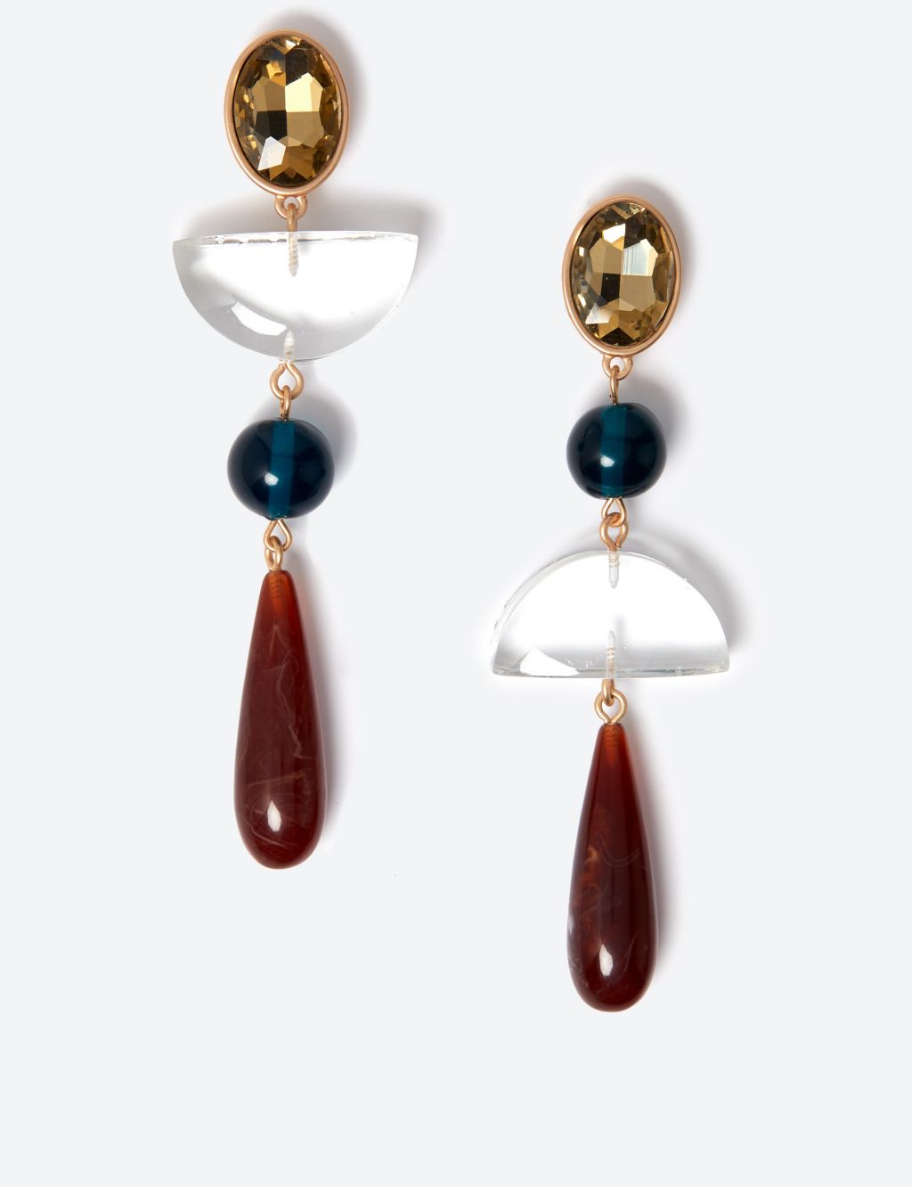 Art Deco Resin Drop Earrings 1 of 1