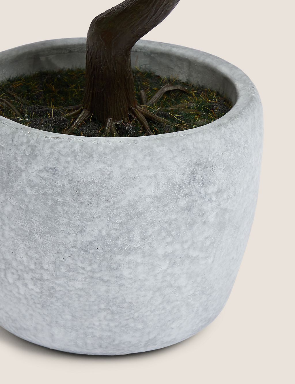 Artificial Bonsai Tree in Concrete Pot 1 of 4