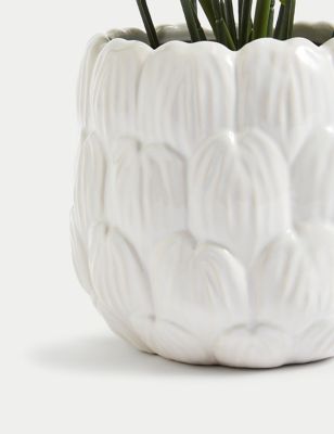 Artificial Calla Lily in Ceramic Pot Image 2 of 3