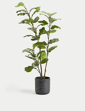Artificial Fiddle Leaf Tree in Ceramic Pot Image 2 of 4