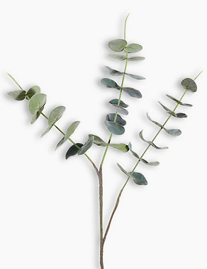 Artificial Flocked Eucalyptus Single Stem Image 2 of 3