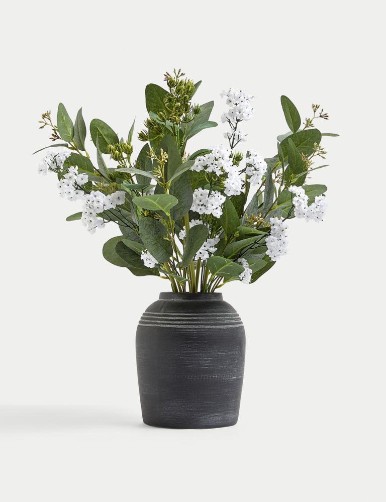 Artificial Flower Arrangement in Vase 1 of 3