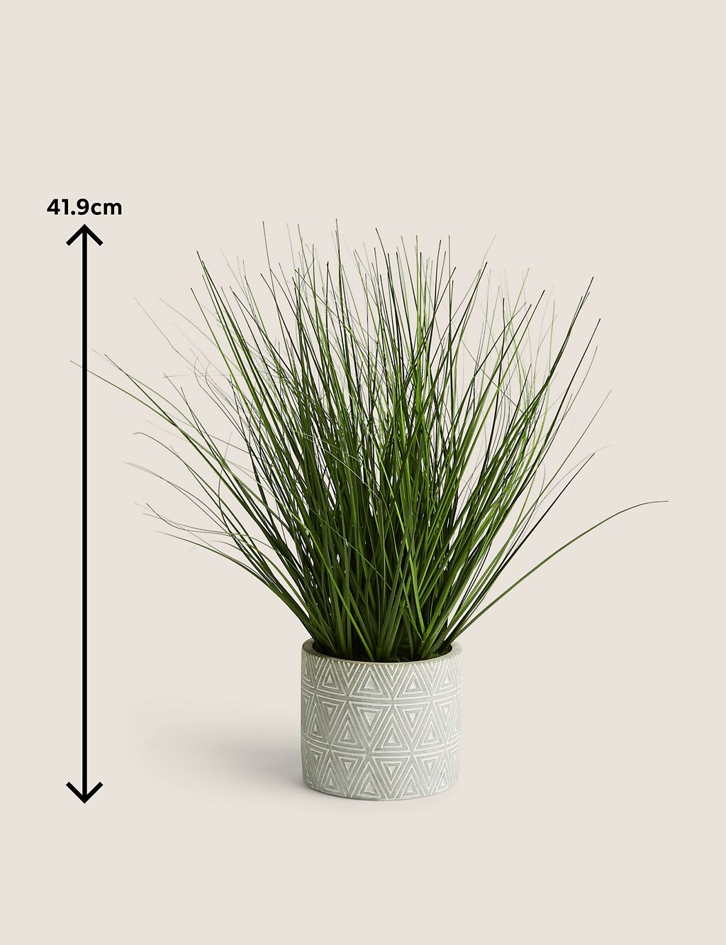 Artificial Grass in Geometric Pot 5 of 5